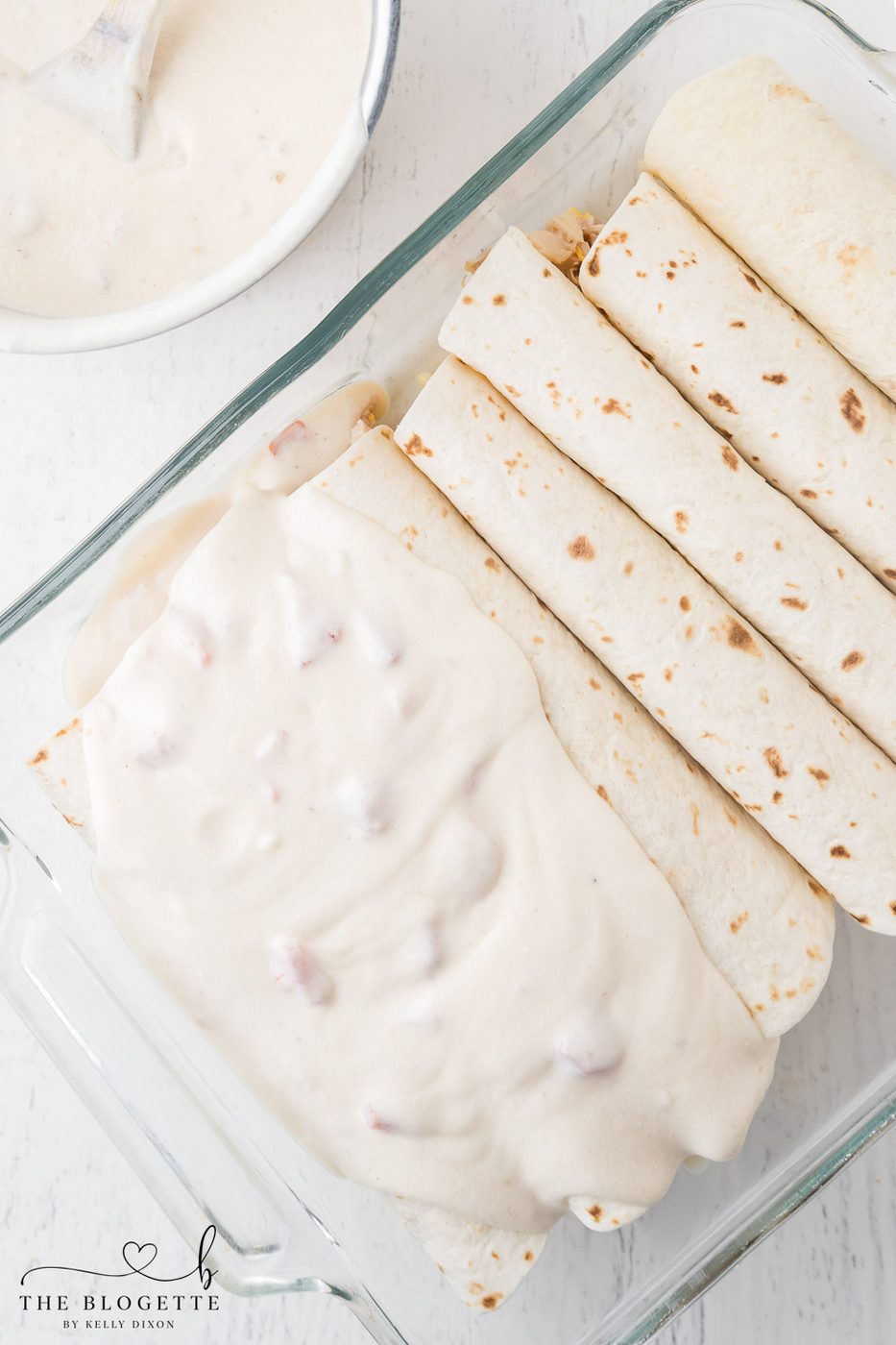 Creamy white enchilada sauce