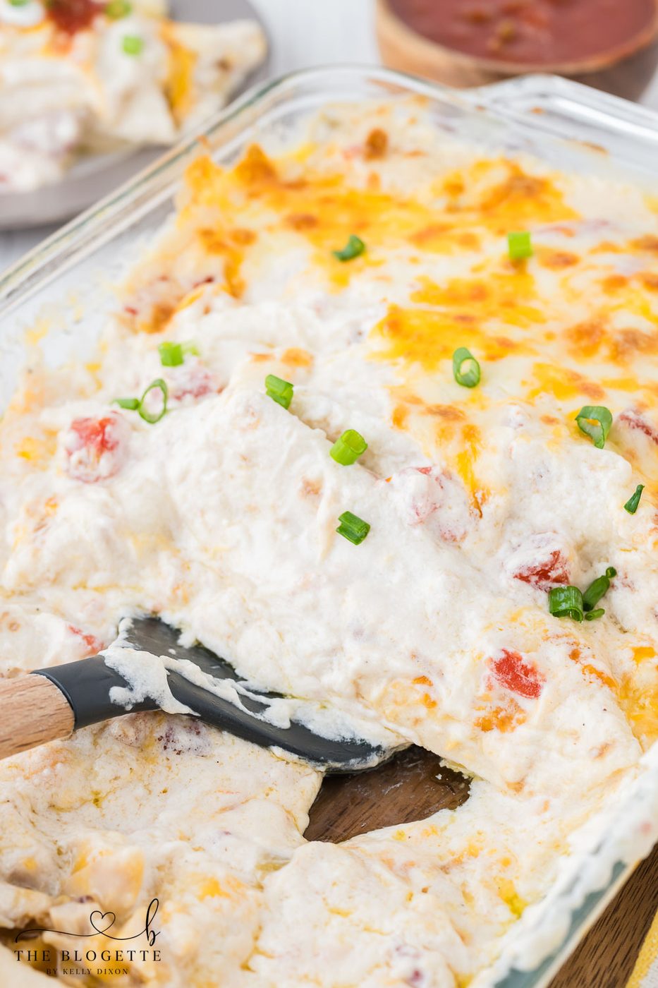White Chicken Enchiladas at home