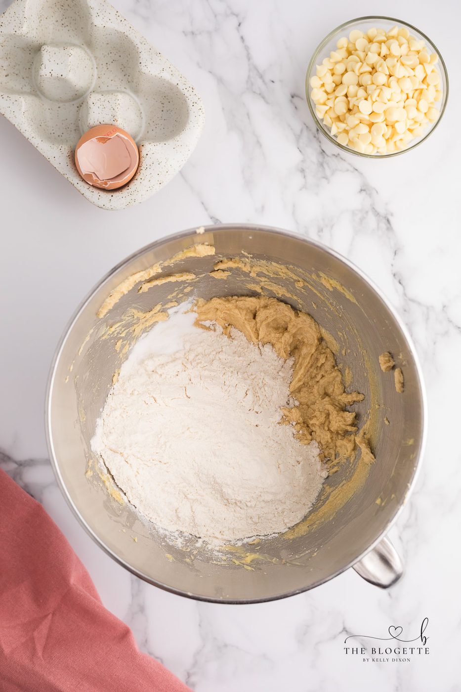 Mixing cookie dough