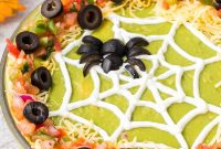Spooky Spiderweb Seven-Layer Dip