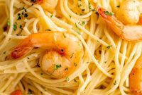 Lemon Garlic Butter Scampi Pasta