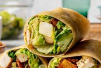 Protein-Packed Caesar Chicken Wrap