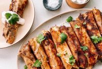 Crispy Chicken and Bean Flautas