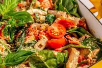 Creamy Roasted Feta Tomato Pasta