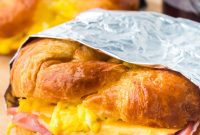 Golden Croissant Breakfast Sandwiches