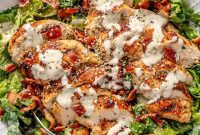 Loaded Chicken Bacon Ranch Salad