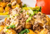 Loaded Cheeseburger Tater Nachos