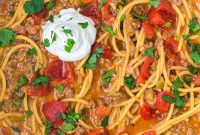 Tex-Mex Spaghetti Skillet