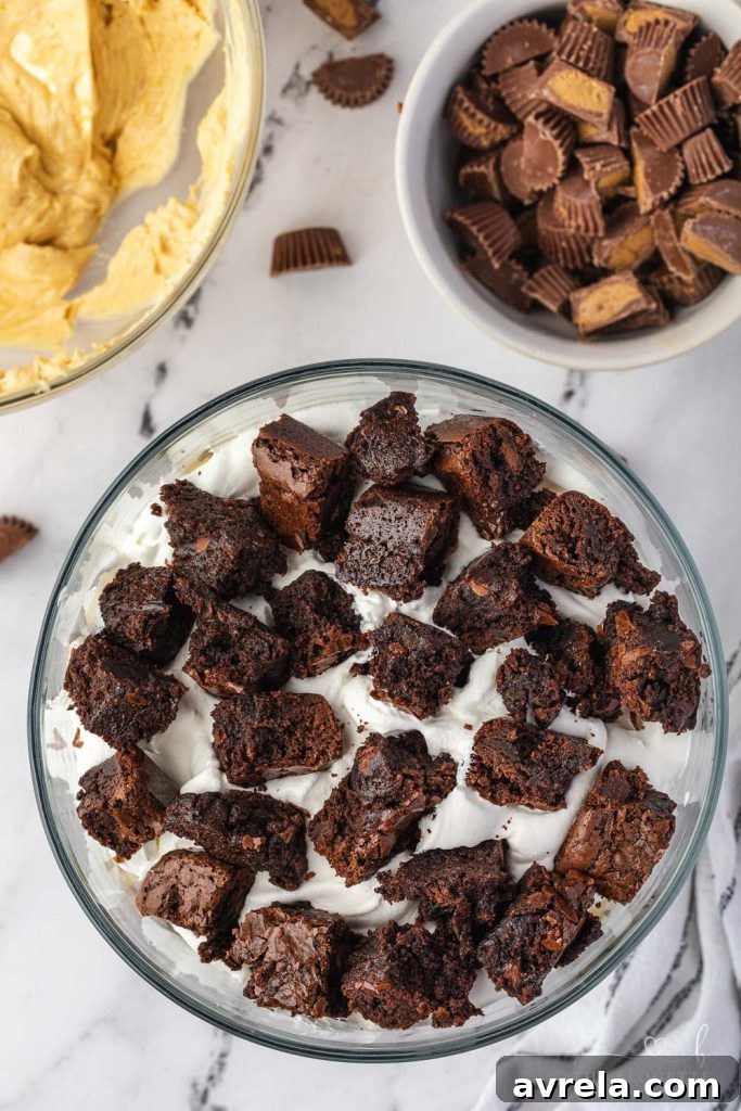 Peanut Butter Brownie Trifle