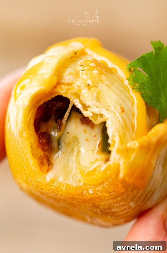Air Fryer Taco Stuffed Shells recipe features seasoned ground beef and ooey-gooey cheese melted inside of slightly crisp air-fried shells.
