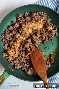 Sloppy Joe Toast 13 Ground beef with seasoning