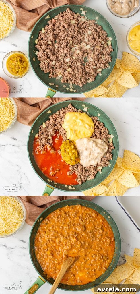 Ultimate Taco Bake 4 Beef Taco Casserole with golden-brown cheese topping