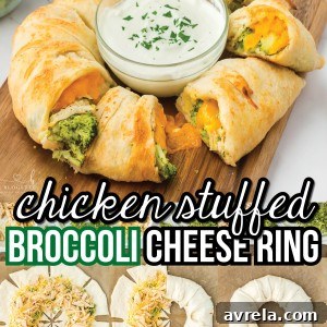 Cheesy Chicken and Broccoli Ring