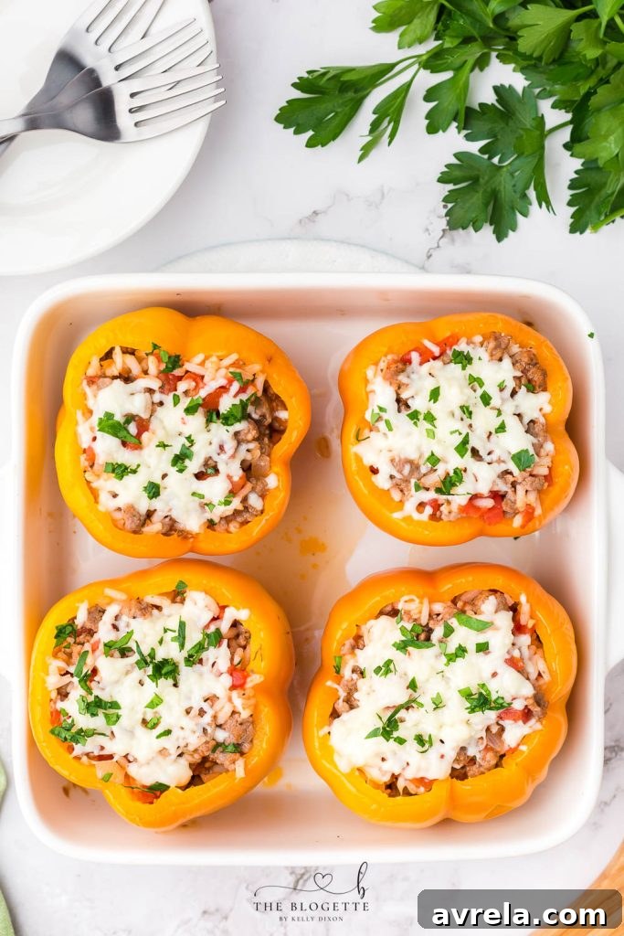 Halloween Stuffed Bell Peppers Recipe