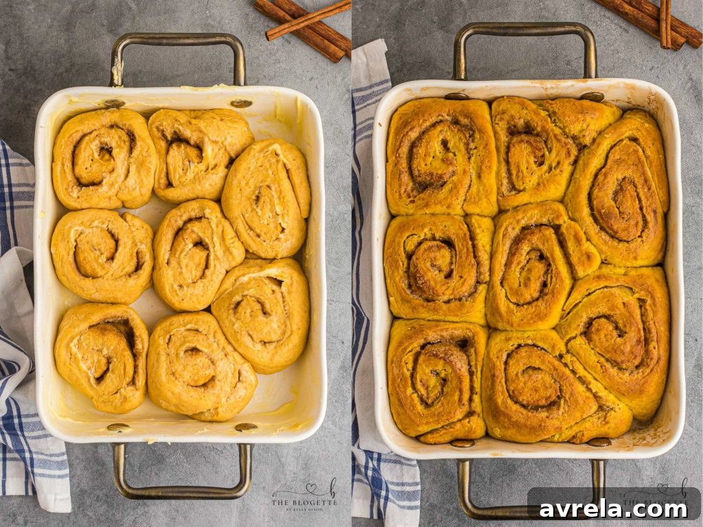 Fall Pumpkin Spice Swirls 9 homemade cinnamon rolls