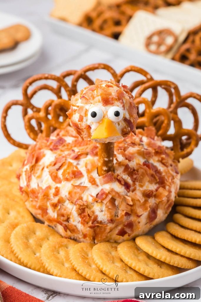 Smoked Turkey & Cheddar Cheeseball 2 This Bacon Ranch Turkey Cheeseball will be a hit at the holiday table! This is a Thanksgiving appetizer you MUST add to your menu!