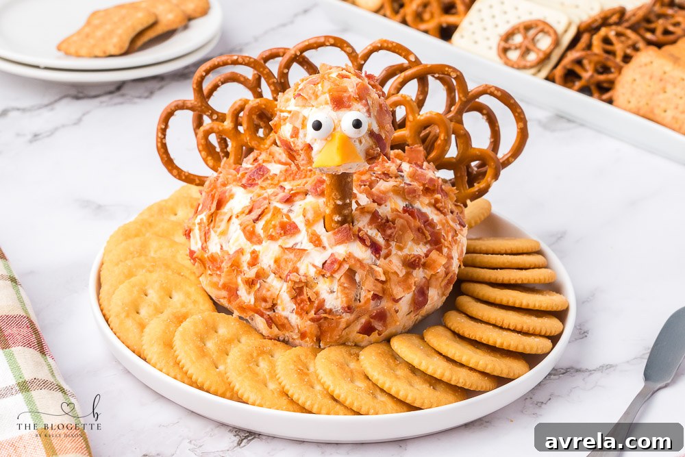 Smoked Turkey & Cheddar Cheeseball 11 This Bacon Ranch Turkey Cheeseball will be a hit at the holiday table! This is a Thanksgiving appetizer you MUST add to your menu!