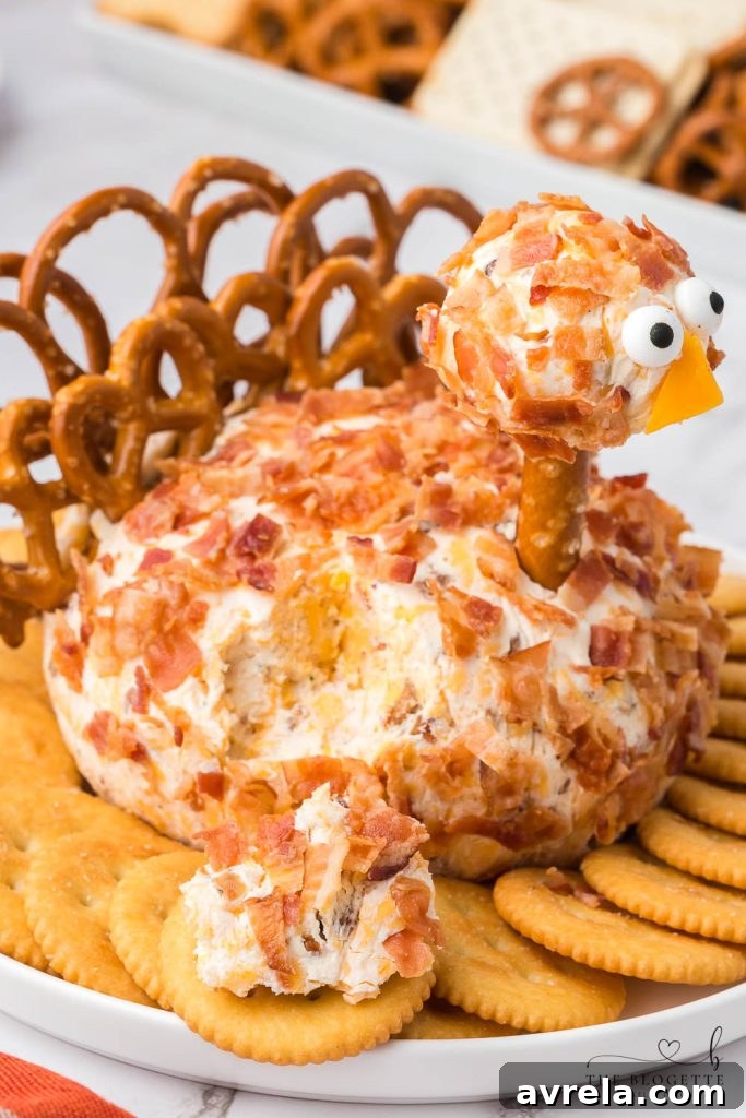 Smoked Turkey & Cheddar Cheeseball 12 This Bacon Ranch Turkey Cheeseball will be a hit at the holiday table! This is a Thanksgiving appetizer you MUST add to your menu!