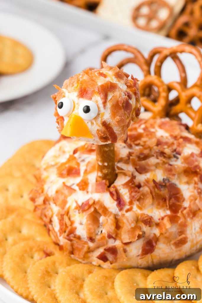 Smoked Turkey & Cheddar Cheeseball 3 This Bacon Ranch Turkey Cheeseball will be a hit at the holiday table! This is a Thanksgiving appetizer you MUST add to your menu!