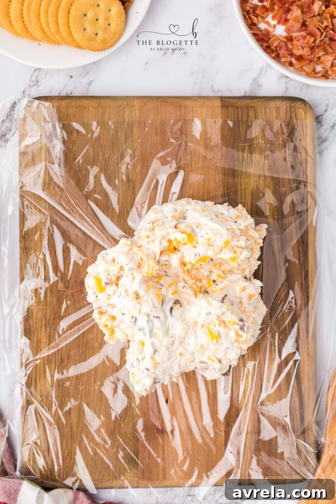 Smoked Turkey & Cheddar Cheeseball 6 How to Make a Cheeseball
