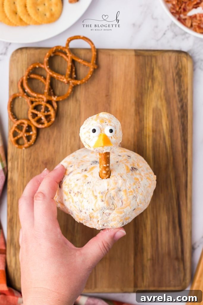 Smoked Turkey & Cheddar Cheeseball 9 How to make a Turkey Cheeseball