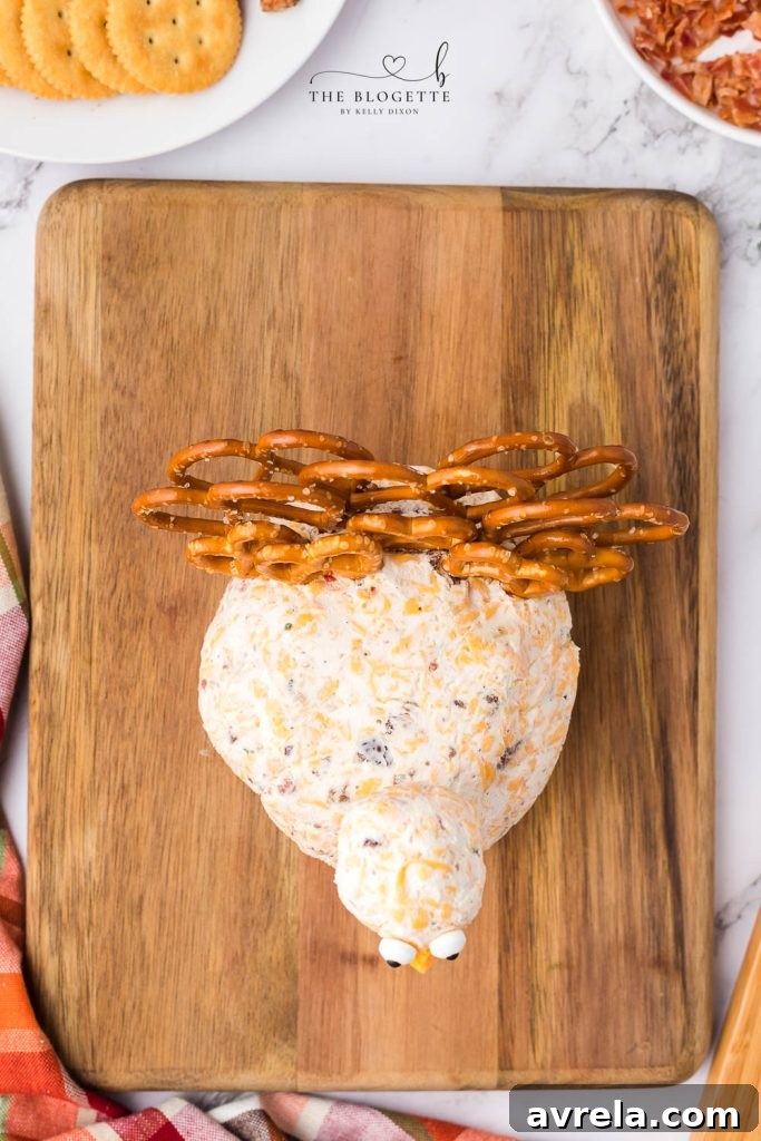 Smoked Turkey & Cheddar Cheeseball 10 How to make a Turkey Cheeseball