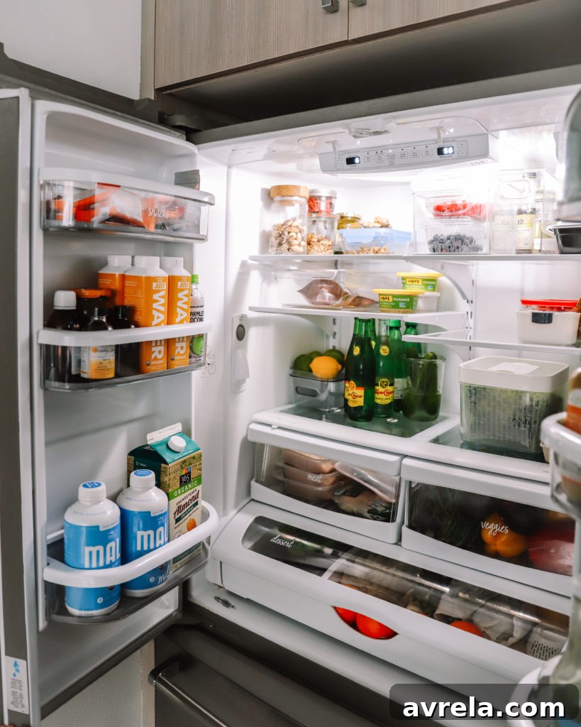 Kitchen Mastery The Art of Effortless Organization 14 Fridge door organization