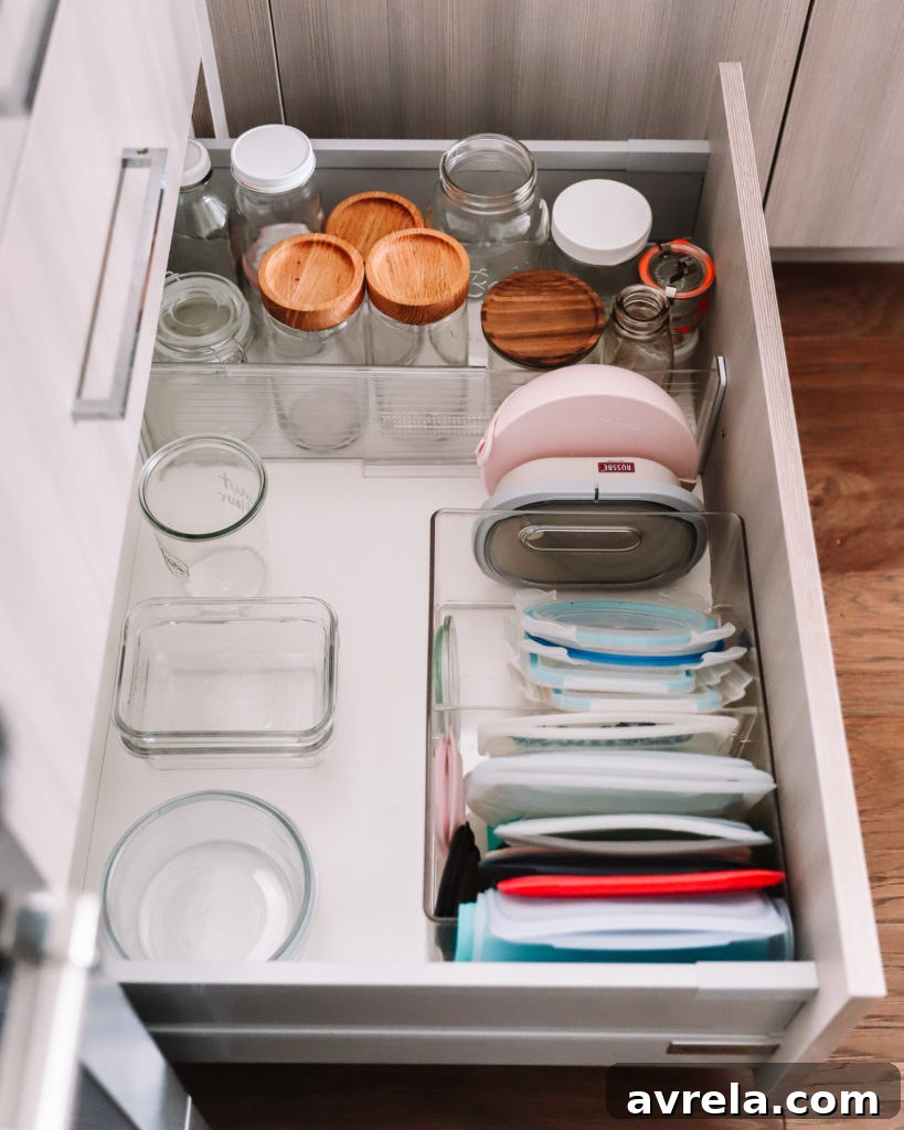 Kitchen Mastery The Art of Effortless Organization 25 Deep drawer organization with supplements