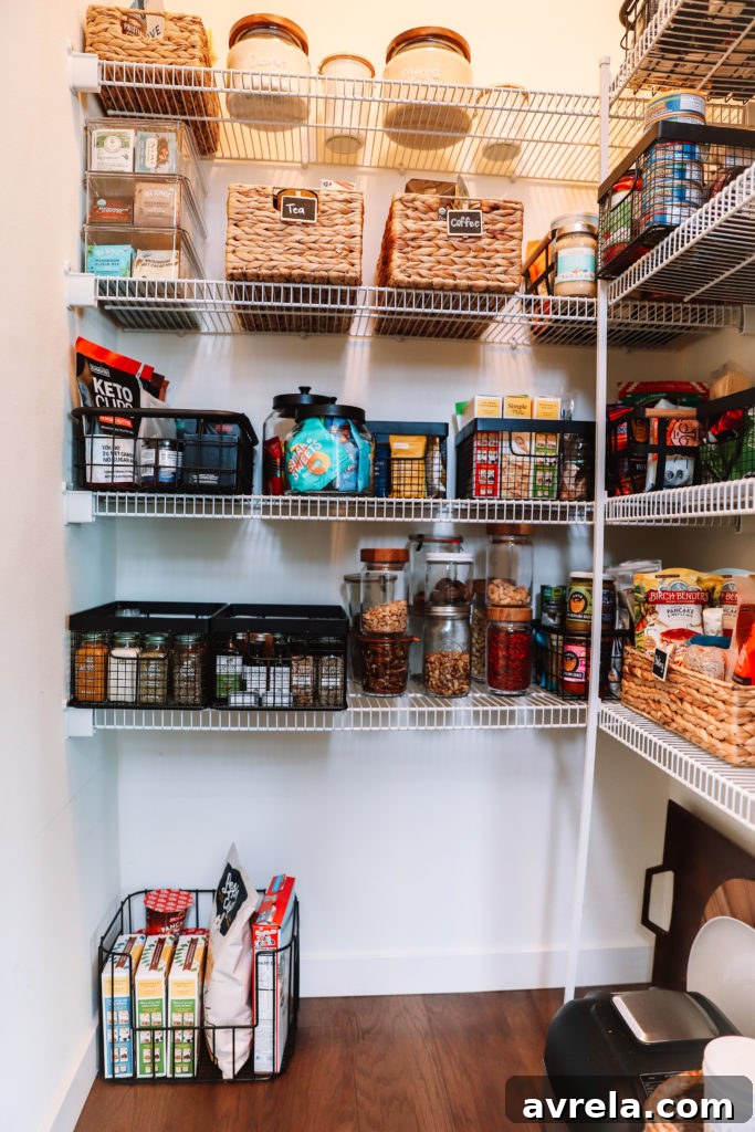 Kitchen Mastery The Art of Effortless Organization 9 Bottom shelf organization with seasonings and nuts