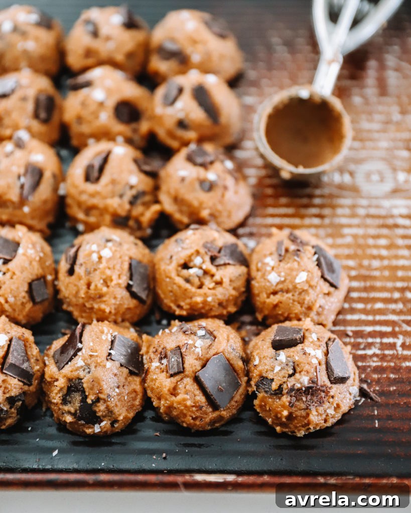 Close-up of baked Chai Chocolate Chip Cookies showing the texture and chocolate chunks.