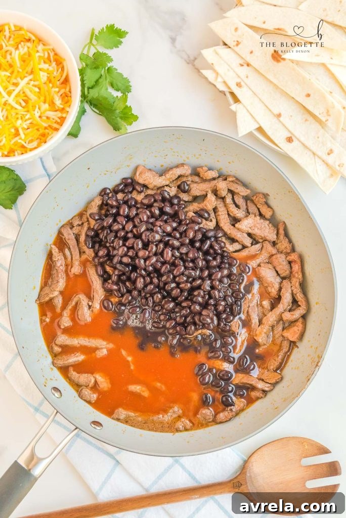 Steak Burrito Skillet Ingredients