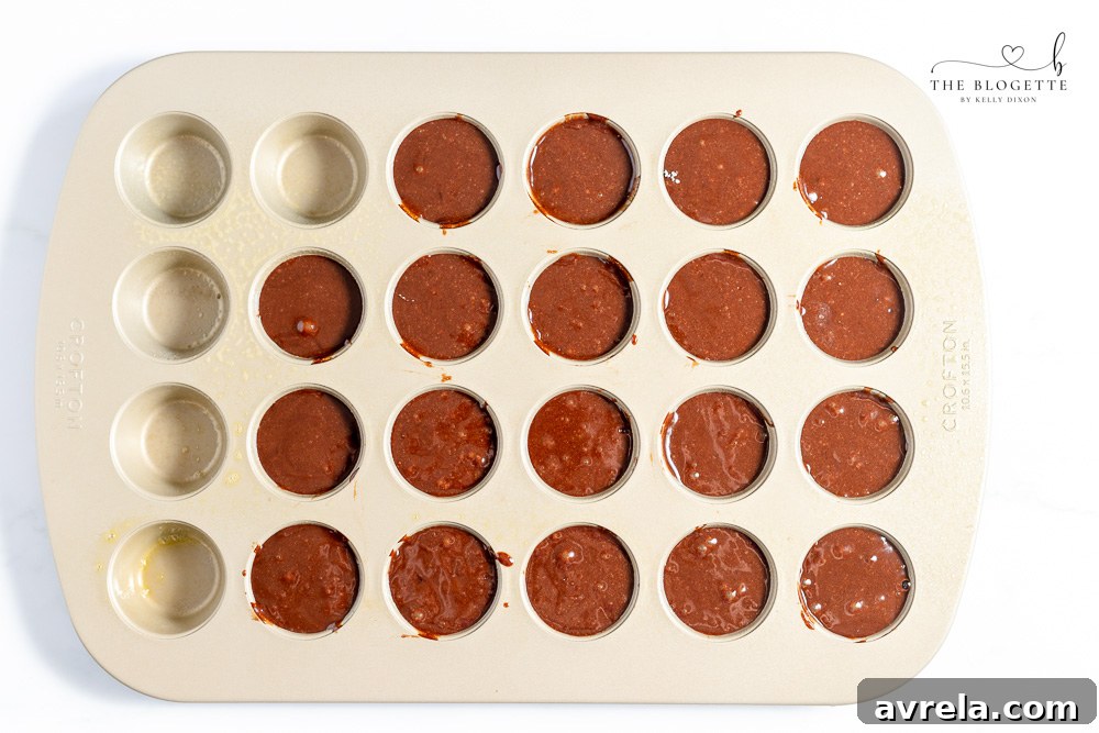 Homemade brownie batter in a mixing bowl before baking
