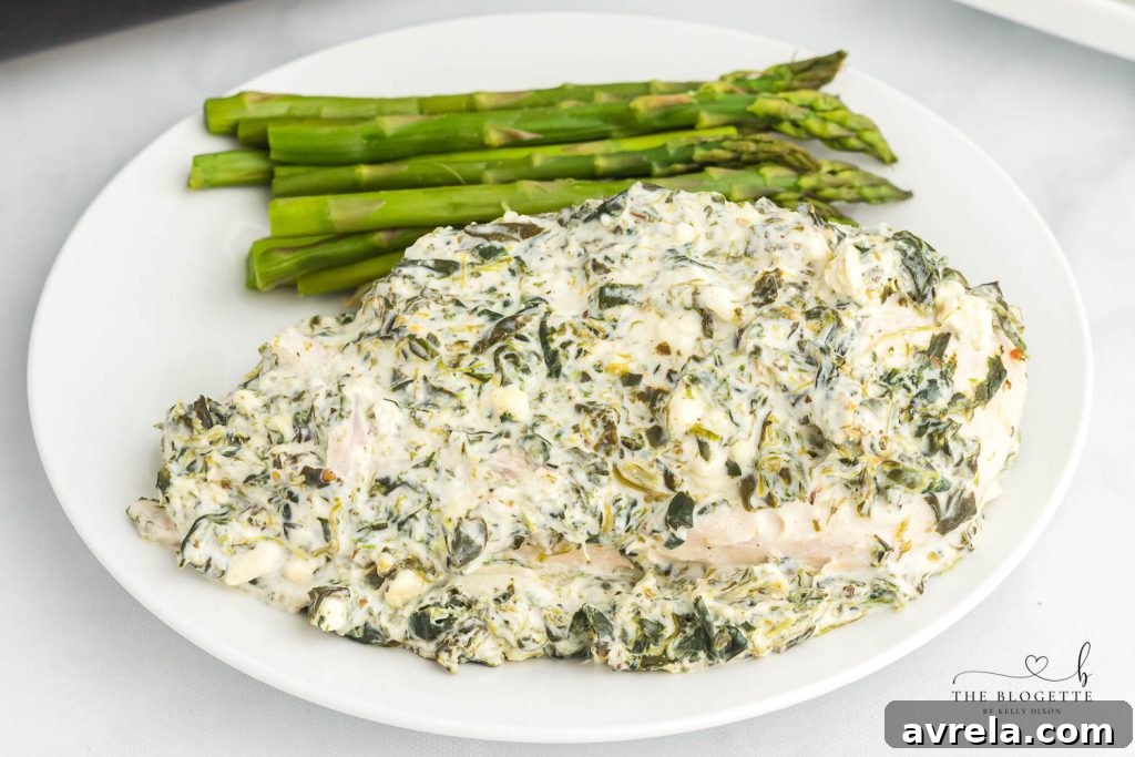 Creamy Spinach Chicken Bake 7 Spinach Dip Chicken Bake with serving suggestions