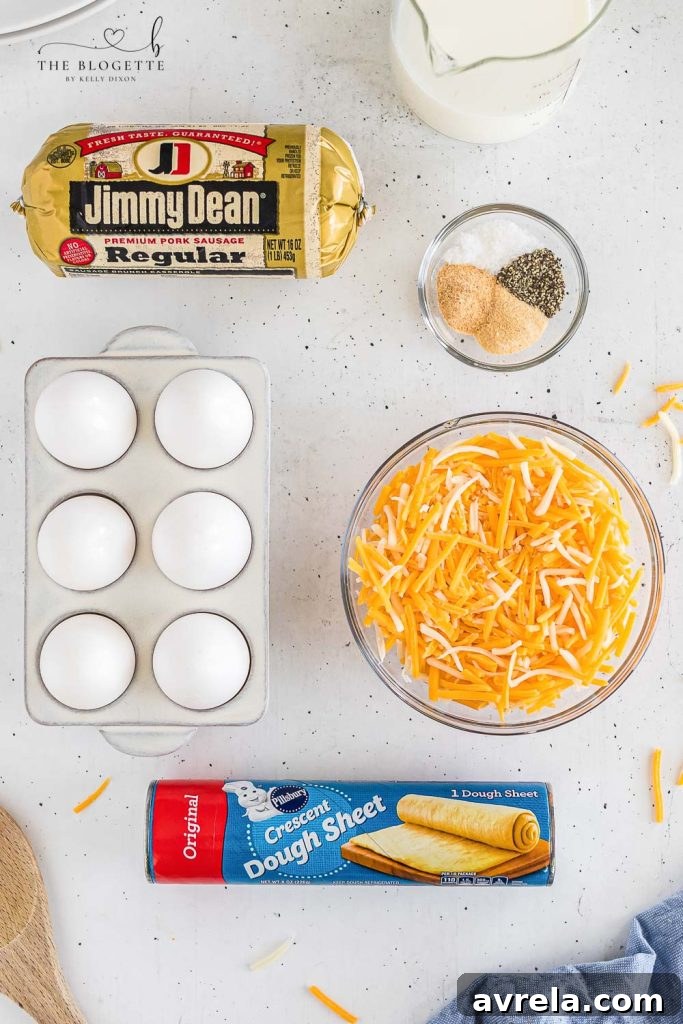 Breakfast casserole ingredients