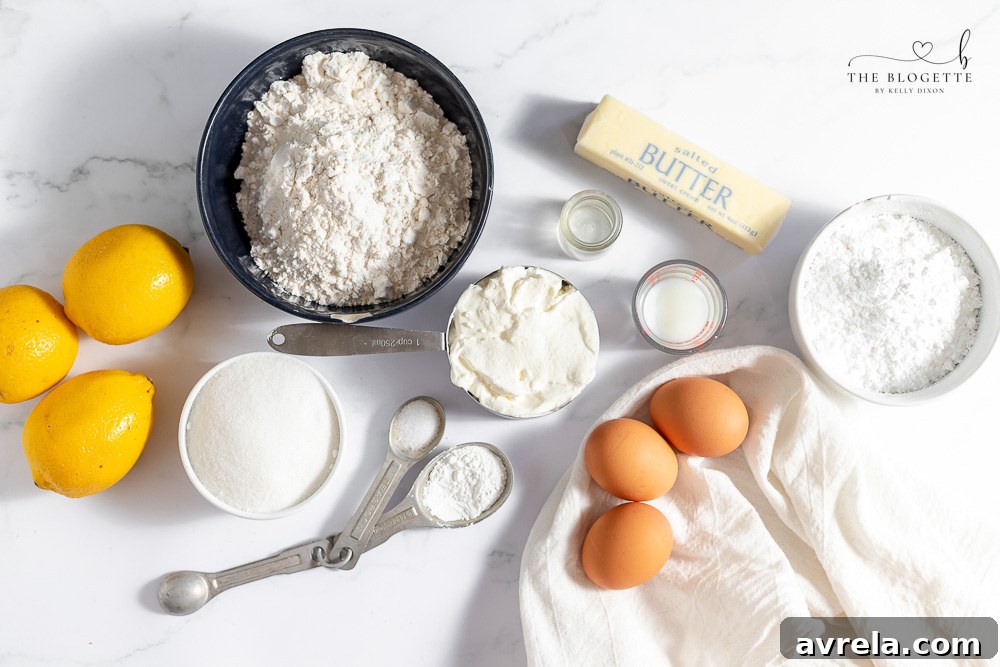 Lemon loaf ingredients