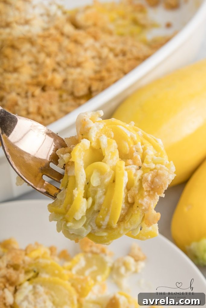Yellow squash casserole is both comforting and indulgent. Rich, creamy layers of squash topped with buttery Ritz crackers!