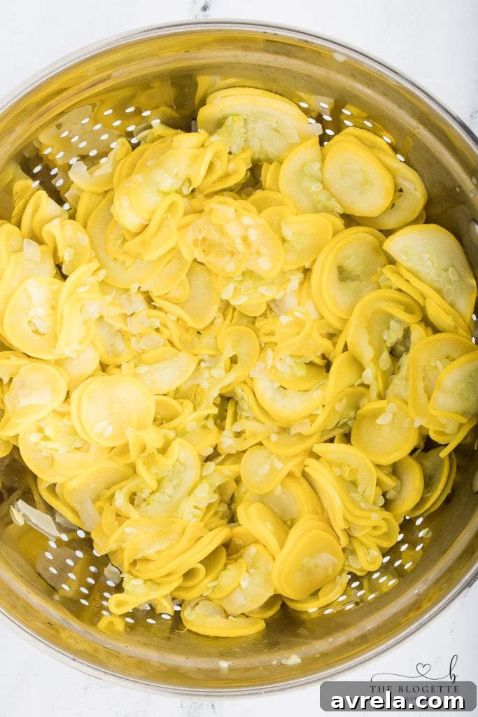 Sliced squash