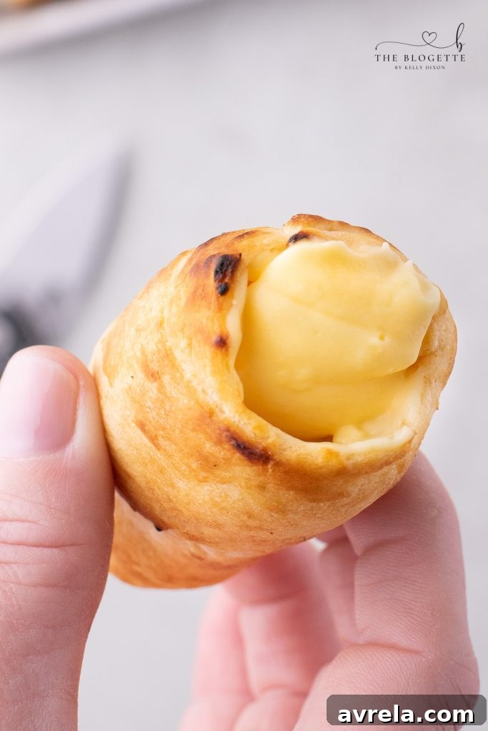 Fireside Eclairs 8 Cooked campfire eclair shell