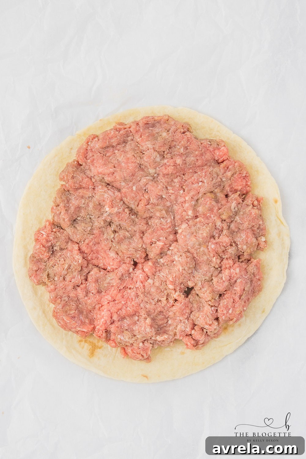 Double-Decker Taco 8 Ground beef patty with a tortilla