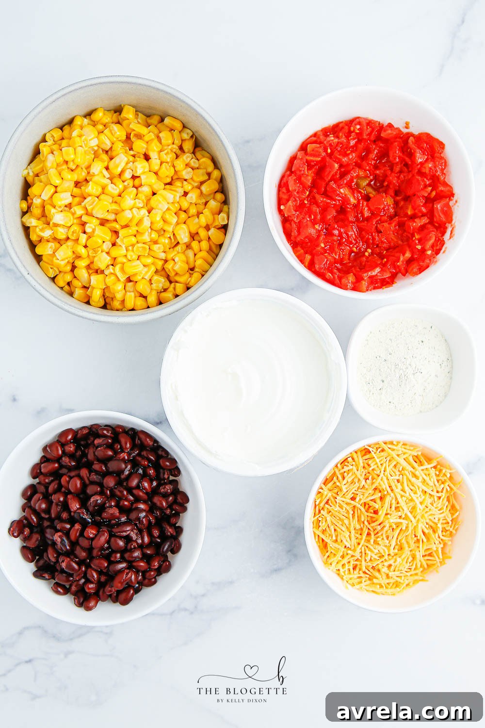 Zesty Fiesta Ranch Dip 4 Ingredients