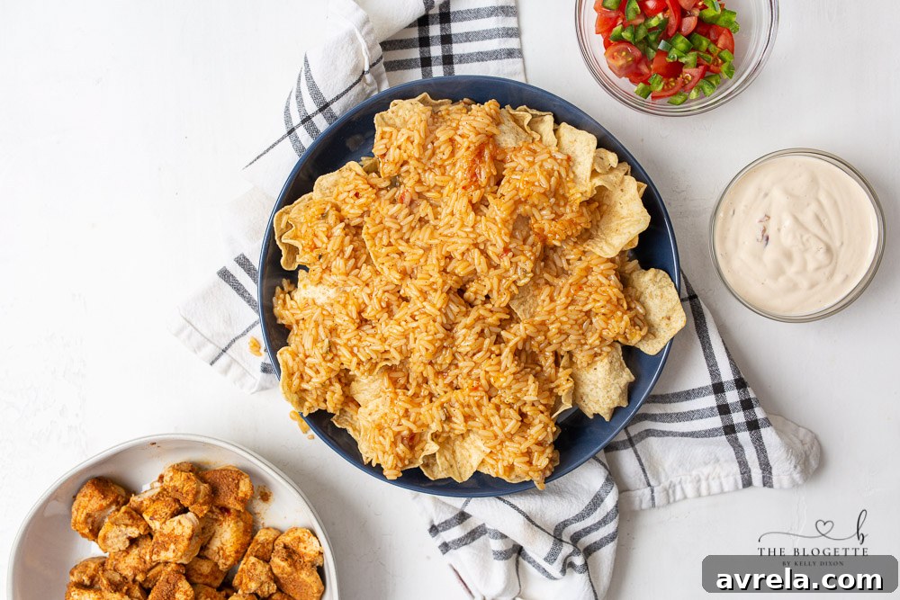 Mexican Fiesta Chicken and Rice 5 Close-up of Arroz con Pollo ingredients ready for preparation, emphasizing freshness
