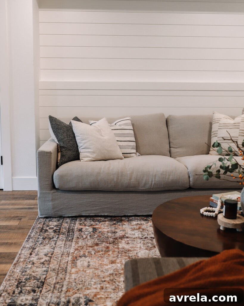 Cozy Downstairs Living: Our Finished Retreat 3 Cozy fireplace sitting area decor