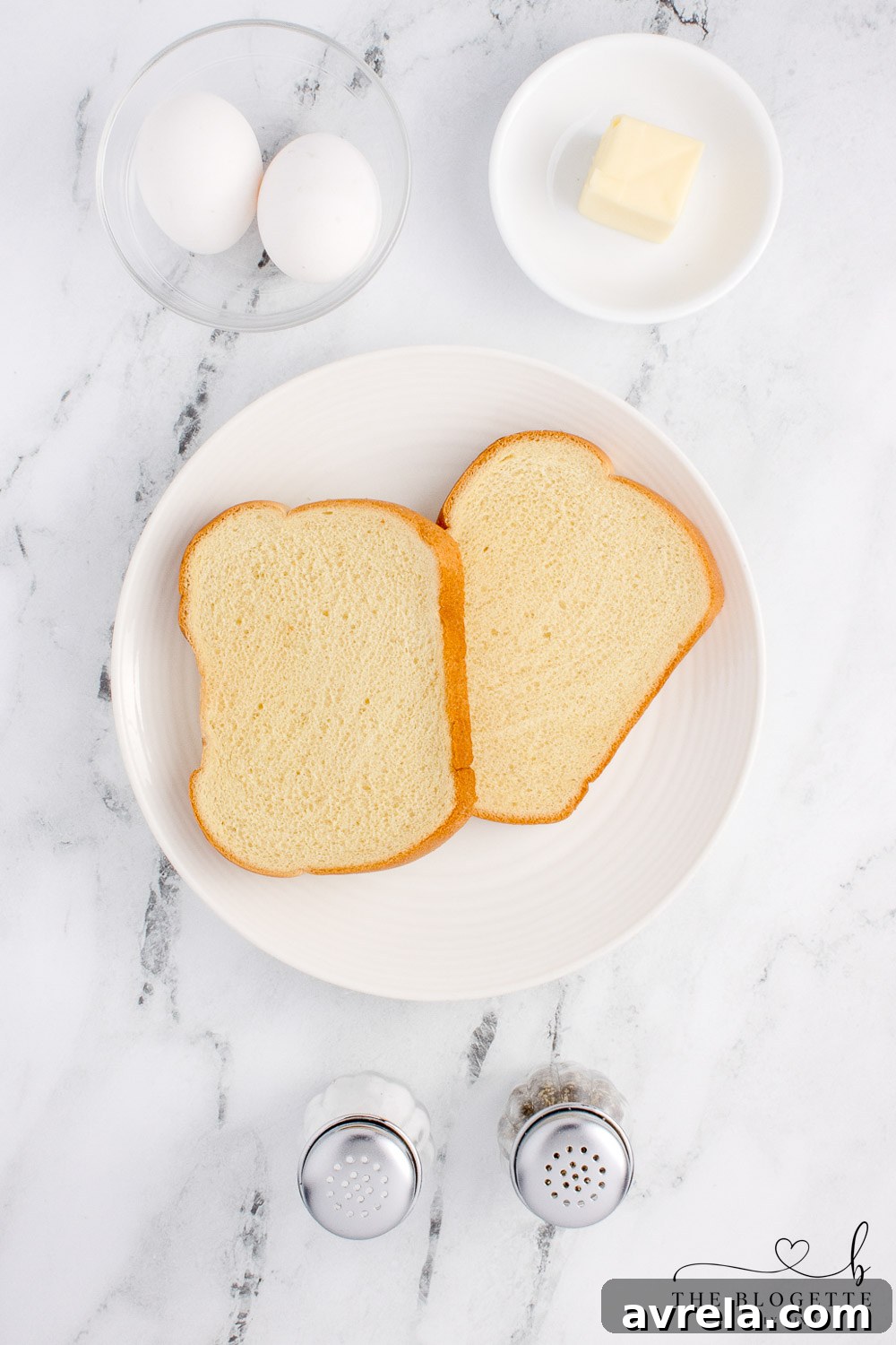 Ingredients for Air Fryer Egg Toast