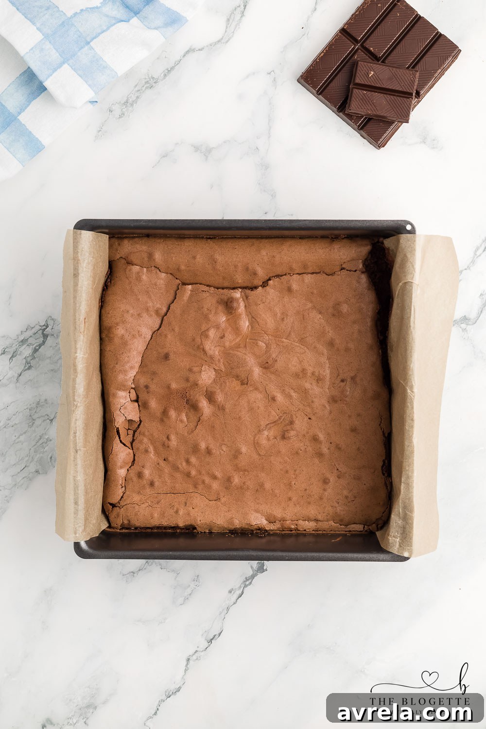 How to make fudgy homemade brownies with a shiny crust