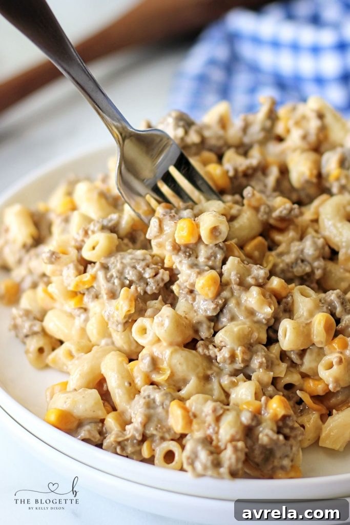 Creamy Skillet Beef and Macaroni 12 This Homemade Hamburger Helper is packed with the flavor we all know and love! Pasta and ground beef covered in a creamy, cheesy sauce.