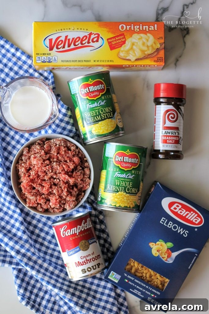 Creamy Skillet Beef and Macaroni 4 Hamburger Helper Ingredients