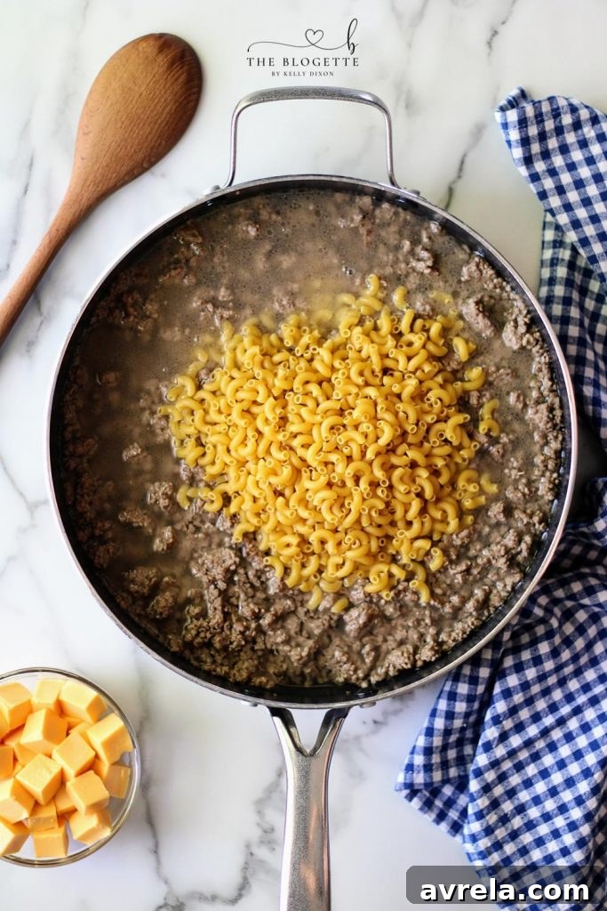 Creamy Skillet Beef and Macaroni 6 How to Make Hamburger Helper