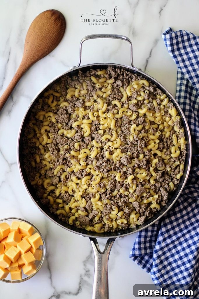 Creamy Skillet Beef and Macaroni 7 How to Make Hamburger Helper