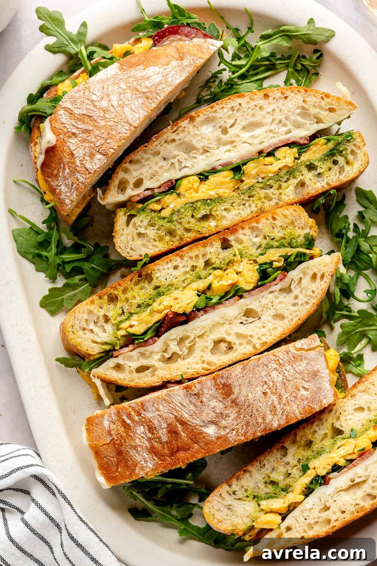 The ultimate Bacon, Egg, and Cheese Breakfast Sandwich for a crowd, freshly made and ready to serve.
