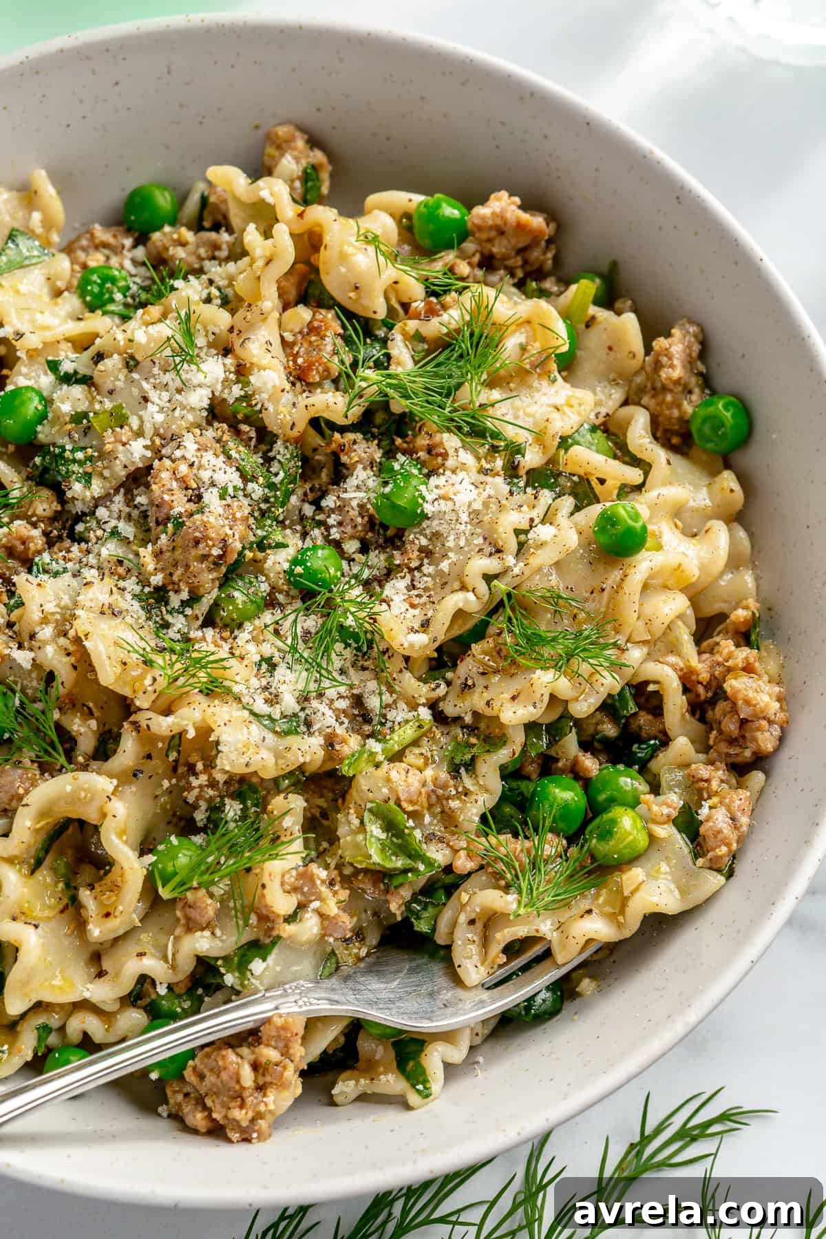 Herby Spring Pasta Salad with Protein, vibrant and fresh